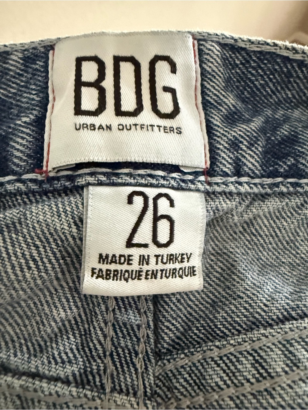BDG Denim High Waisted Button-Fly Carpenter Skate Shorts - Picture 8 of 11